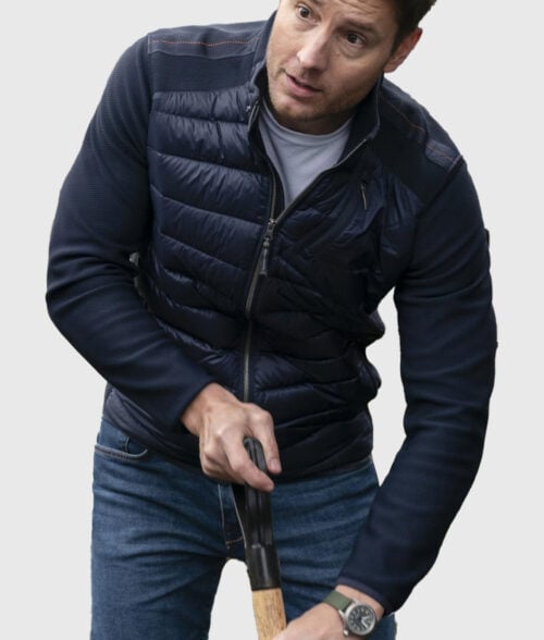Tracker Justin Hartley Blue Puffer Jacket