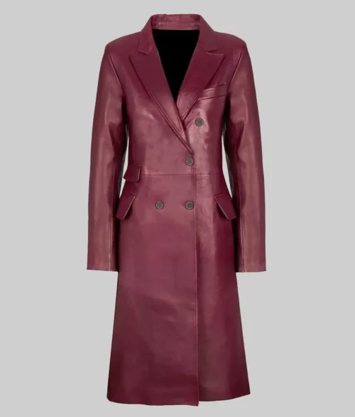 burgundy leather dress zendaya Double Breasted Trench Coat Plus Size Wedding Beach Australian Size:M EU | 8 AUS Create your own Celebrity