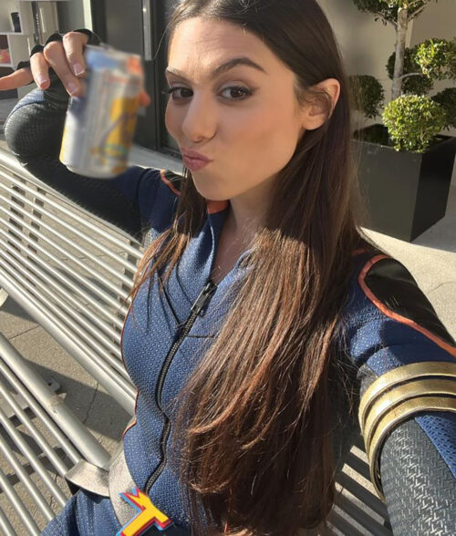 Kira Kosarin The Thundermans Return Phoebe Womens Blue Costume -Womens Costume - Side View