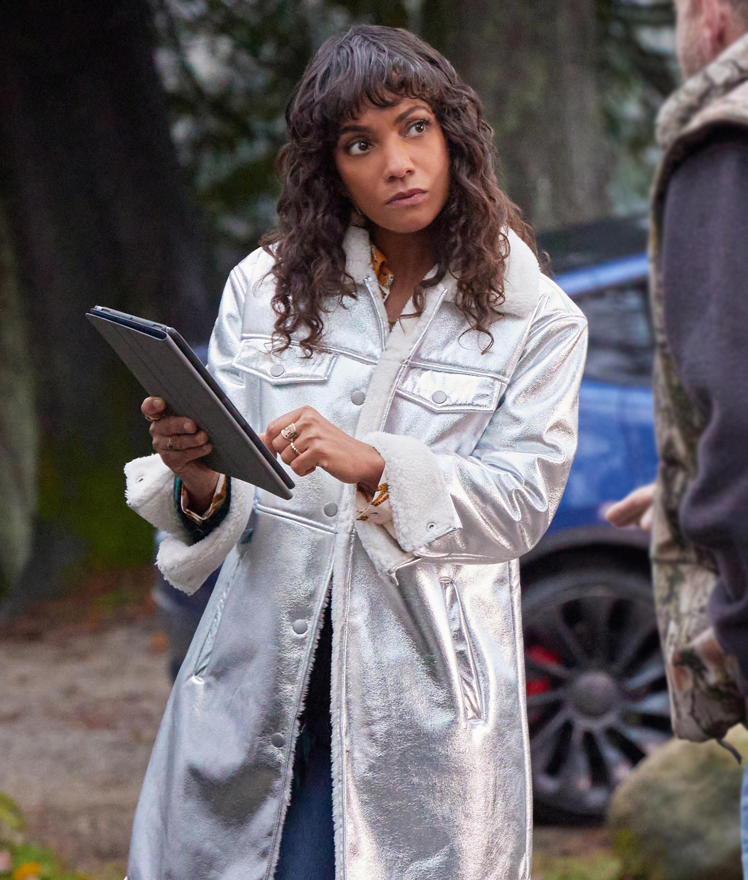 期間限定値引き　Melton pearl jacket coat【Gray】 Grey Broadtail with Cashmere Trench Outerwear J. Mendel