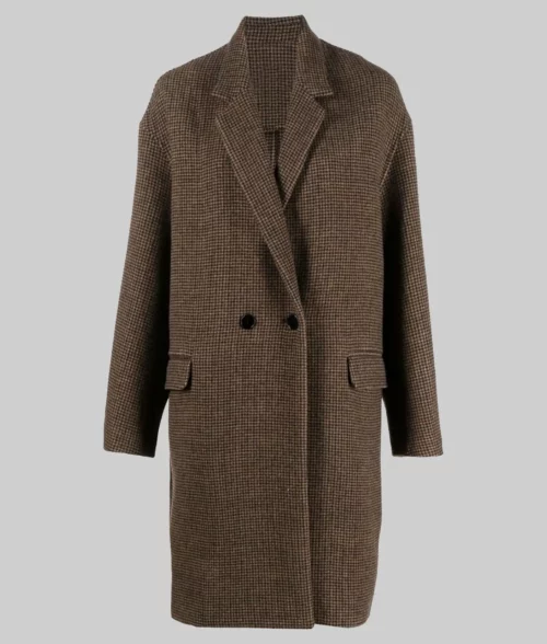 Melissa Benoist The Girls on the Bus Sadie McCarthy Brown Coat