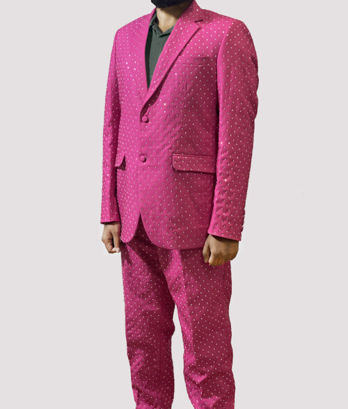 Ryan Gosling Oscars Pink Suit - Mens Pink Suit - Side View 2