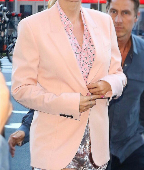Taylor Swift Pink Blazer - Womens Pink Blazer - Front View