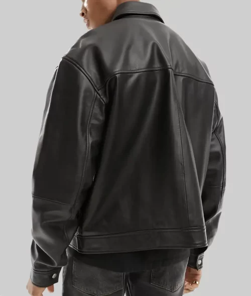 Black Mafia Family Detective Bryant Black Leather Jacket