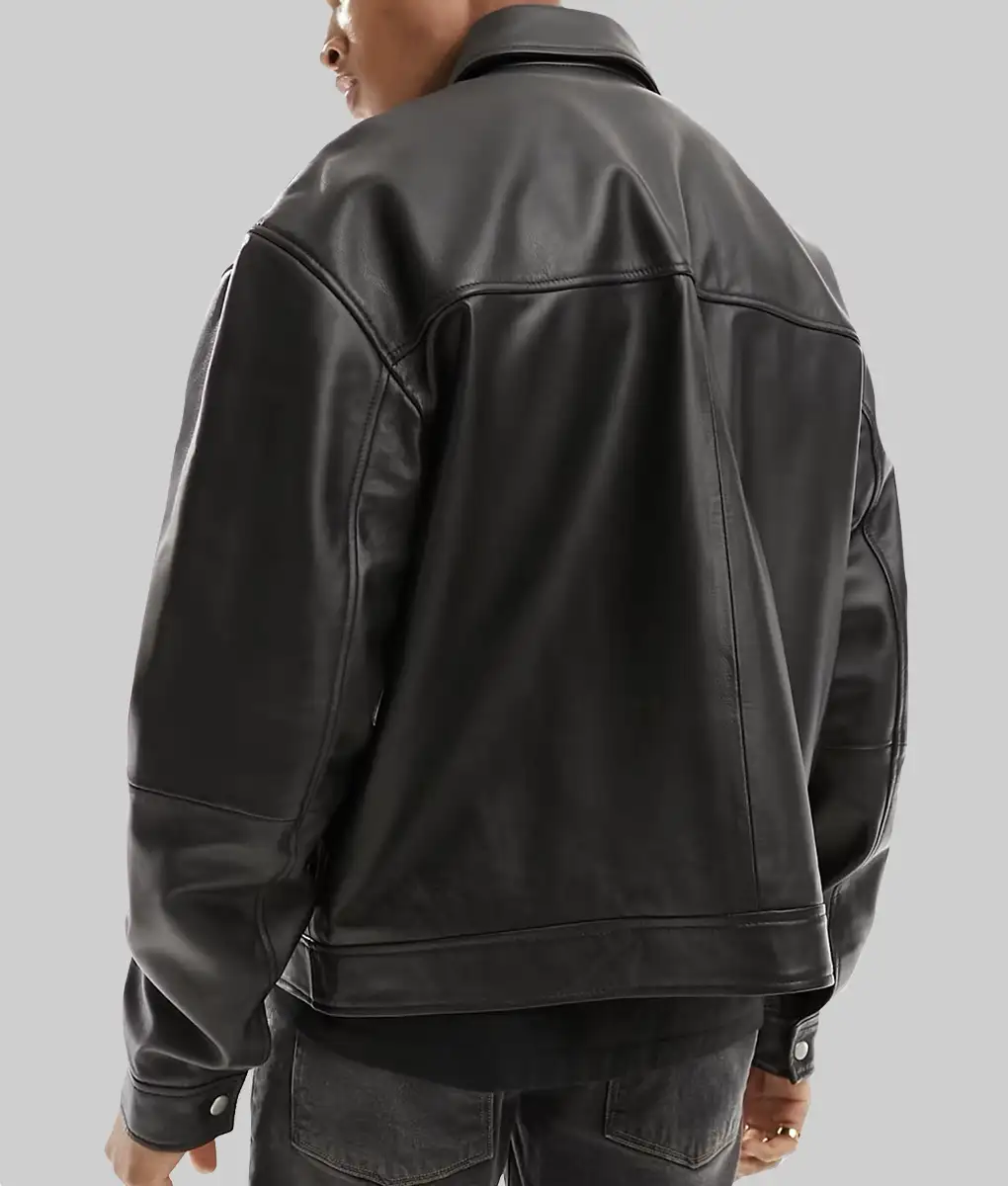 Black Mafia Family Detective Bryant Black Leather Jacket