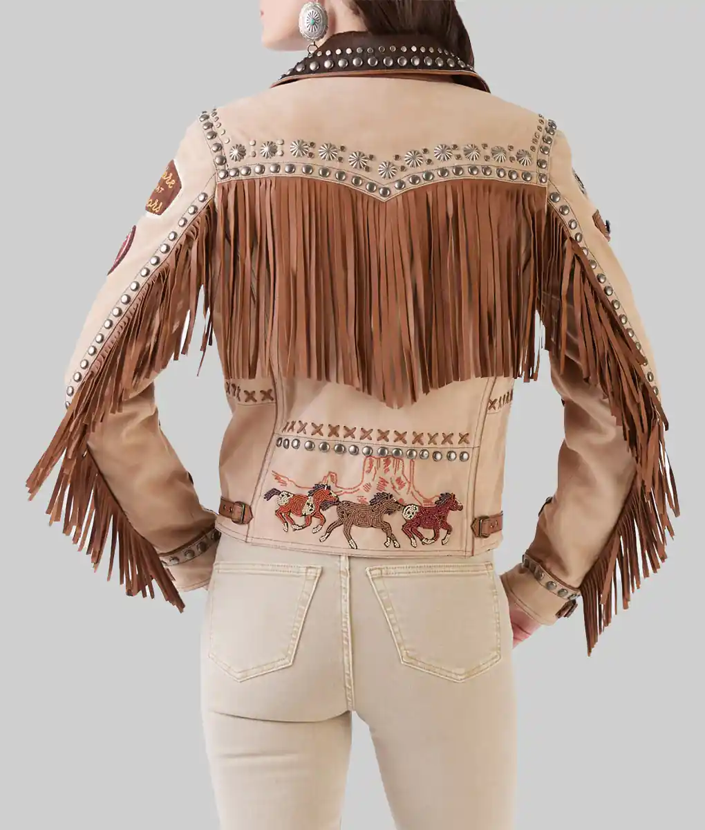 CMT Music Awards 2024 Lainey Wilson Fringe Jacket | The Leather City