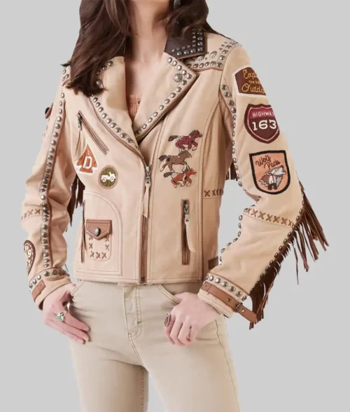 CMT Music Awards 2024 Lainey Wilson Fringe Jacket | The Leather City