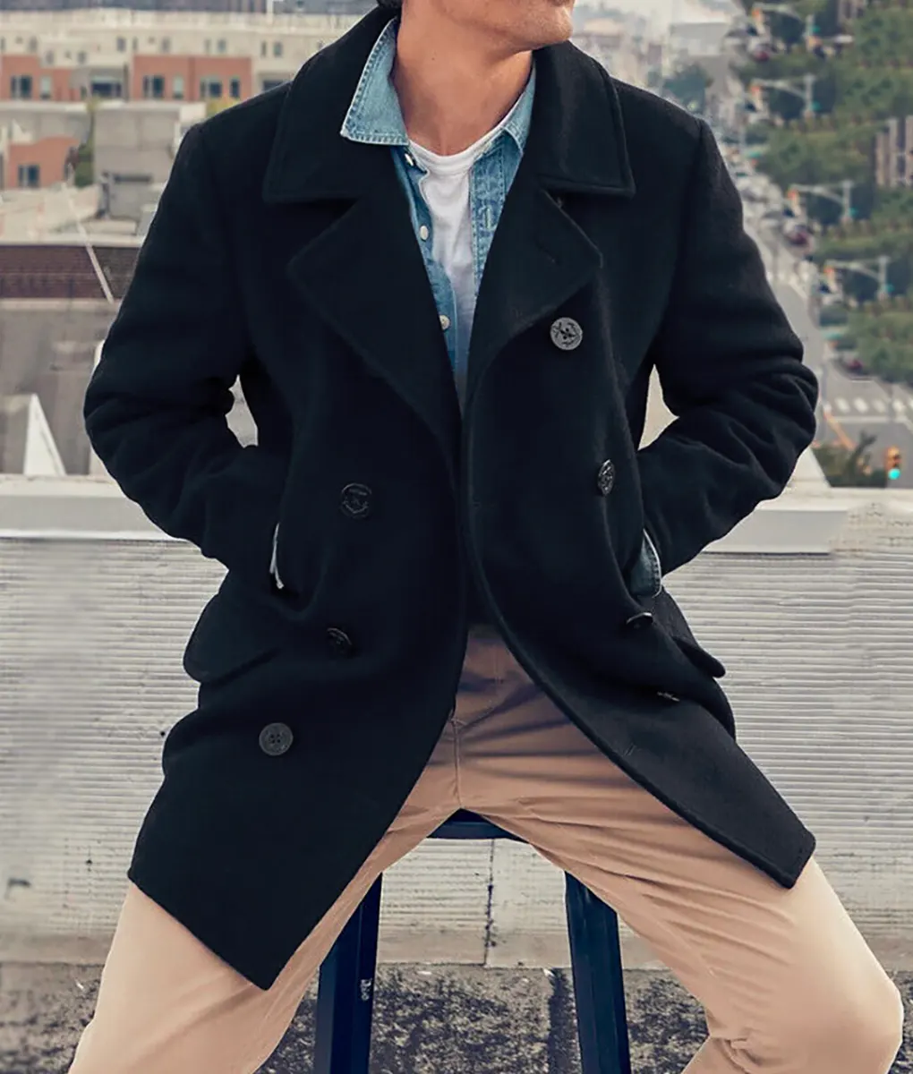 Jason Dessen Dark Matter Joel Edgerton Navy Blue Wool Peacoat