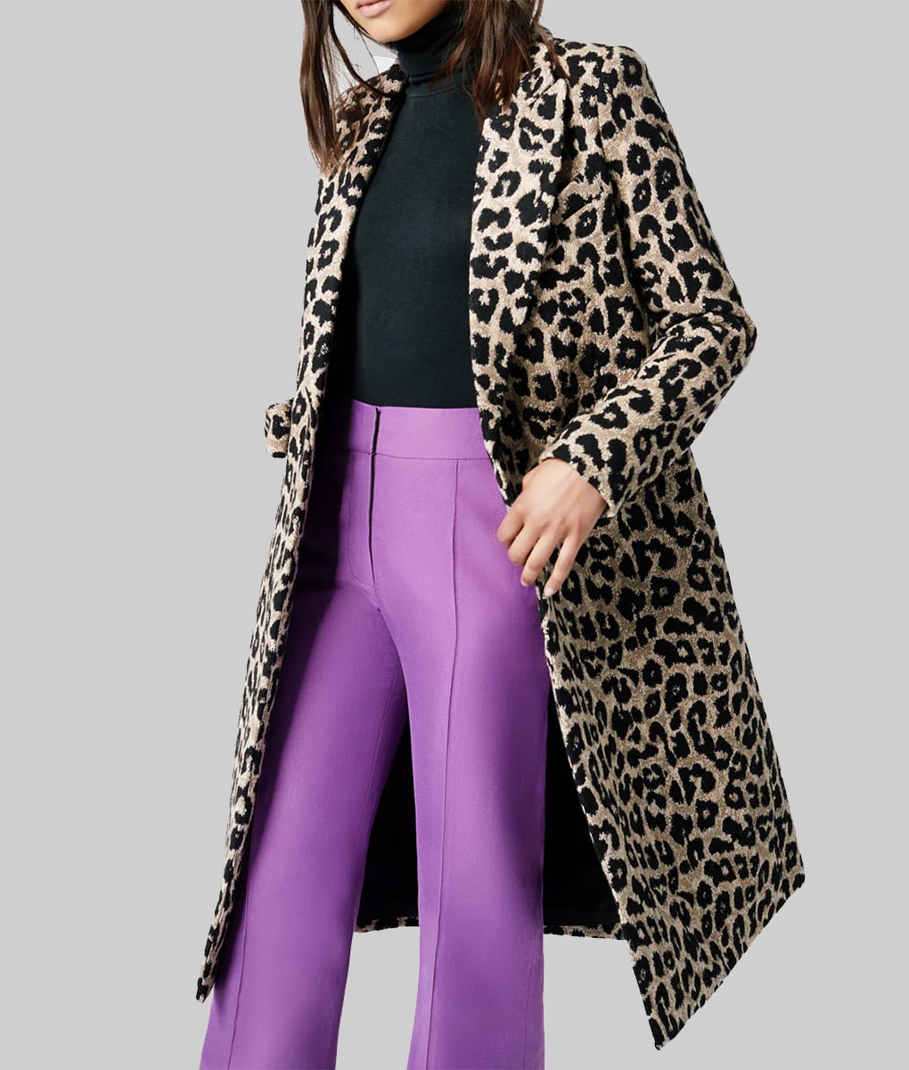 Nicky Hilton Leopard Print Coat