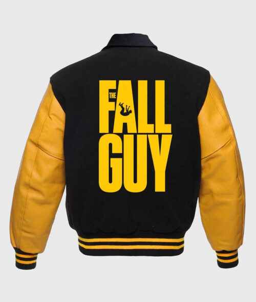 Ryan Gosling The Fall Guy Varsity Jacket - Shop Ryan Gosling The Fall Guy Varsity Jacket - Back View