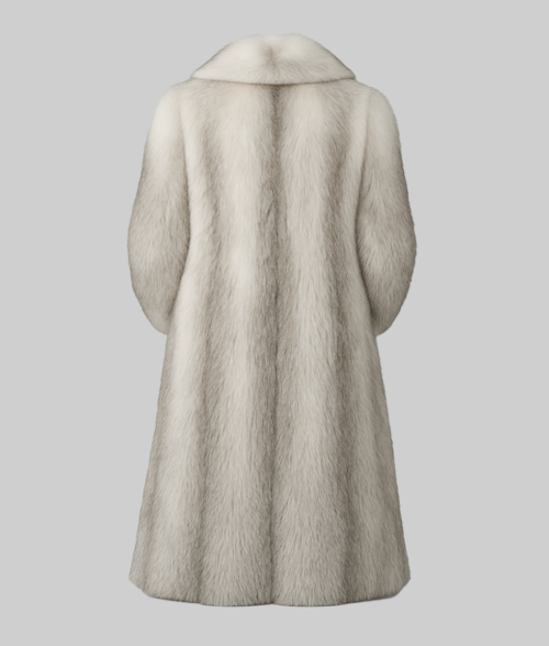 Ryan Gosling White Fur Coat-fur-BackView