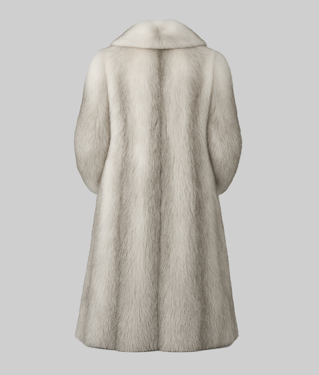 Ryan Gosling White Fur Coat-fur-BackView