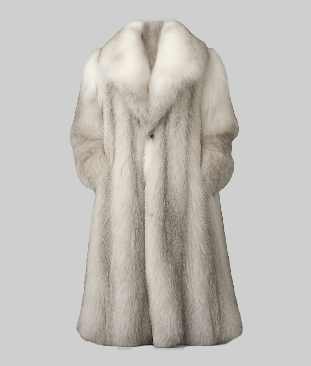 Ryan Gosling White Fur Coat-fur-FrontView