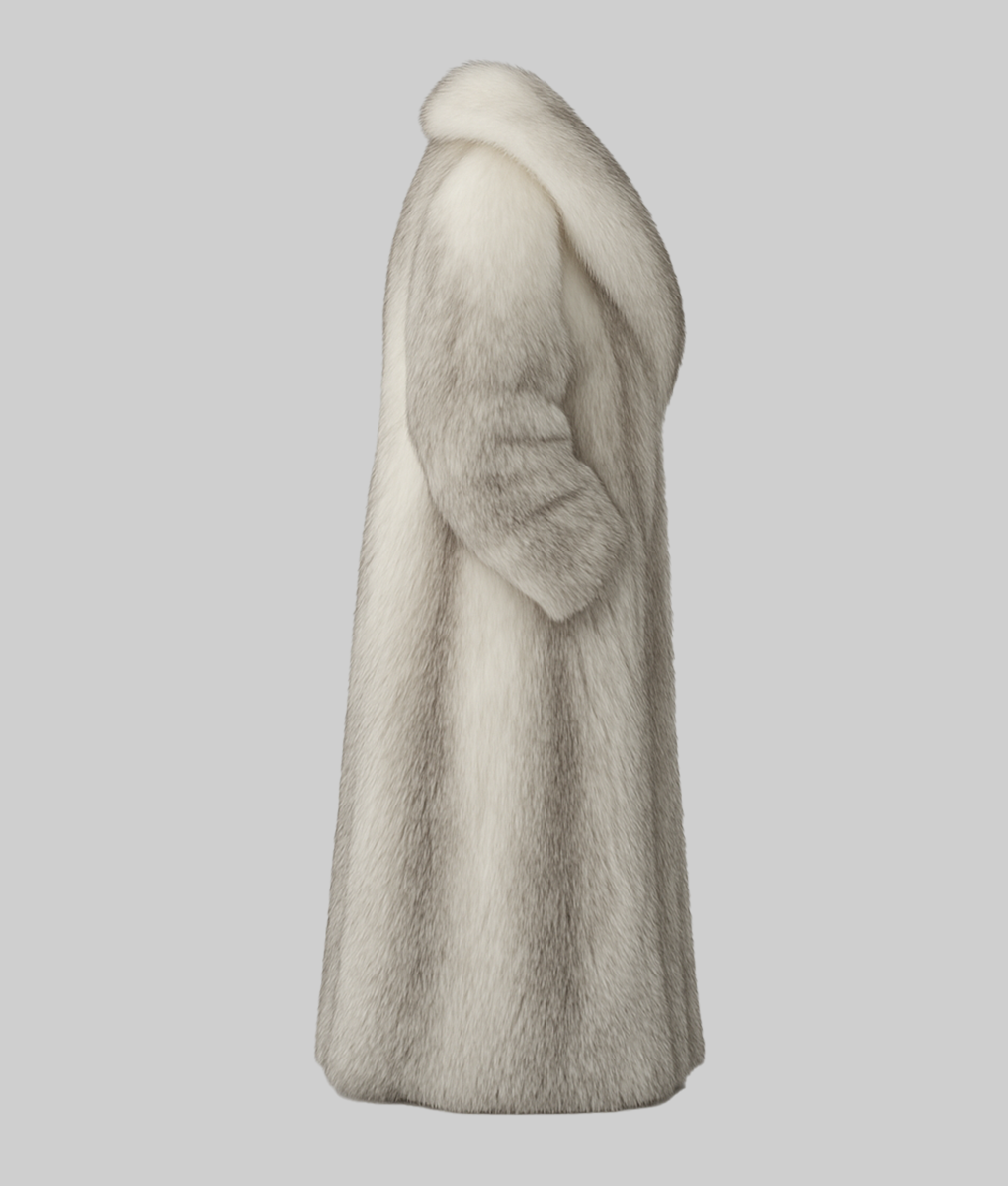Ryan Gosling White Fur Coat-fur-SideView2