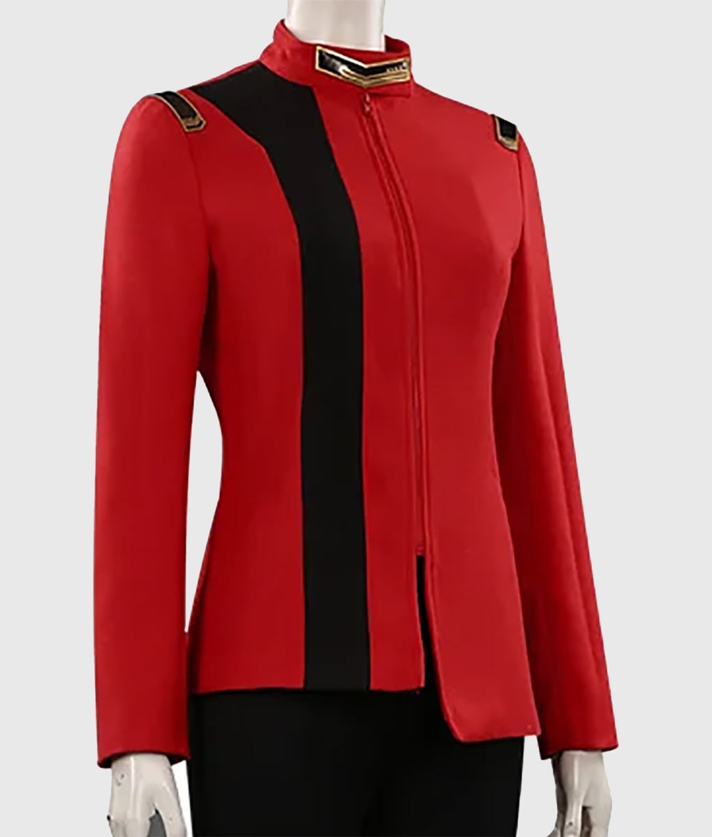 Star Trek Discovery Season 4 Sonequa Martin Red Jacket - Sonequa Martin Star Trek Discovery Season 04 Michael Burnham Red Jacket - Right Side View
