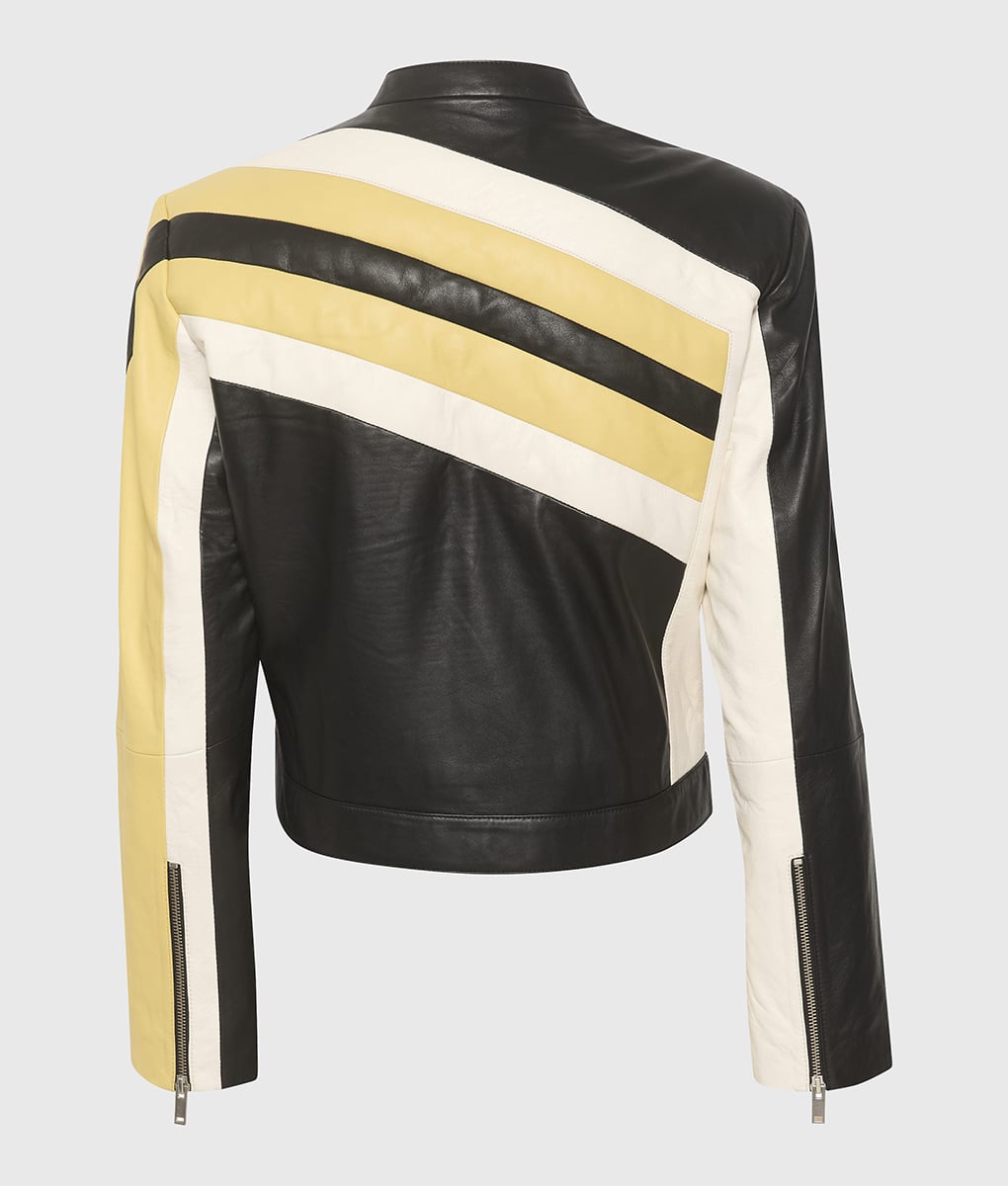 Dixie D Amelio Biker Jacket - Dixie D Amelio Biker Jacket - Back View