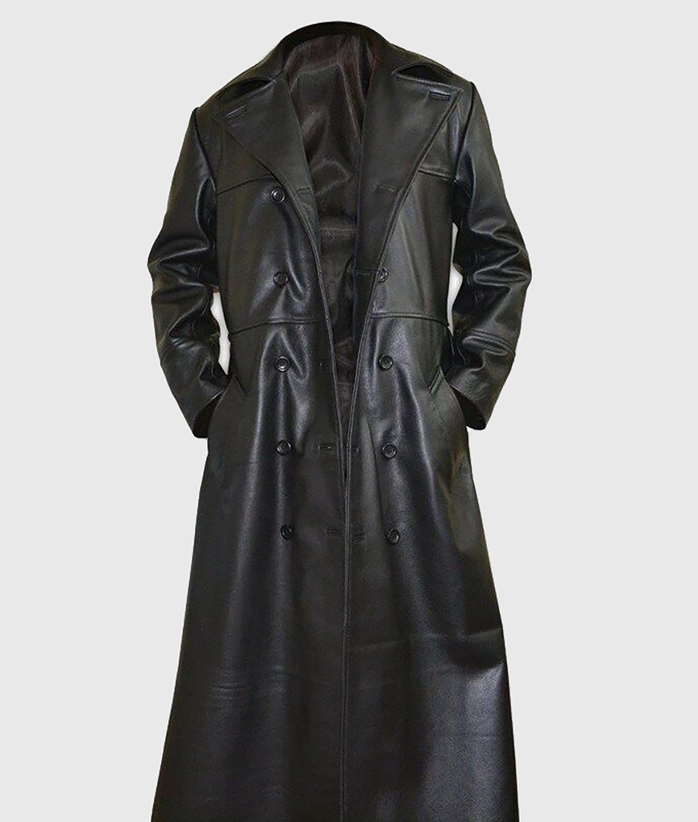 Eric The Crow Trench Coat - Brandon Lee Costume The Crow Trench Coat - Front View 2