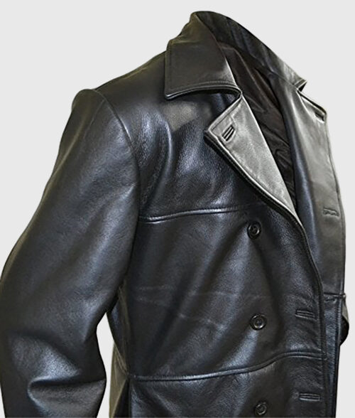 Eric The Crow Trench Coat - Brandon Lee Costume The Crow Trench Coat - Side View