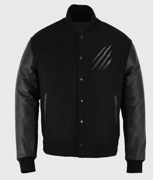 Godzilla x Kong The New Empire: Godzilla Black Varsity Jacket