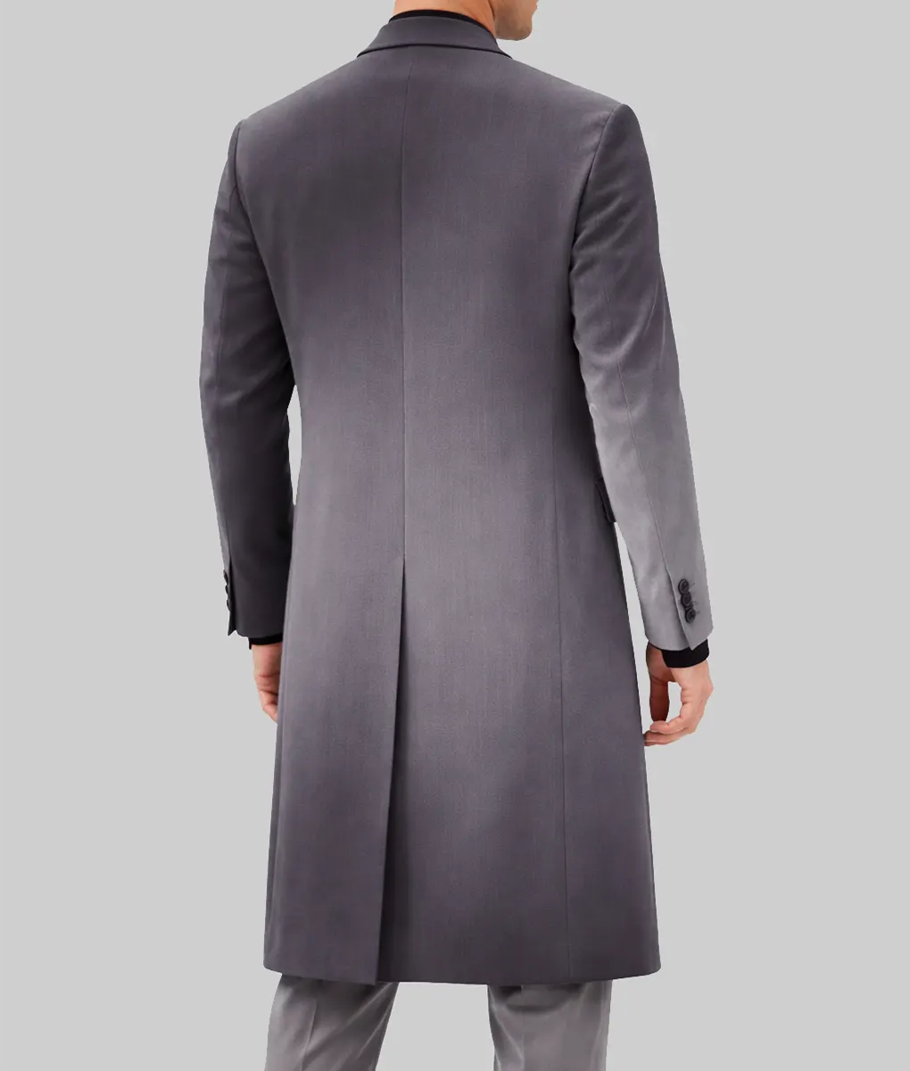 Power Book II Ghost Tariq St. Patrick Grey Trench Coat - Back