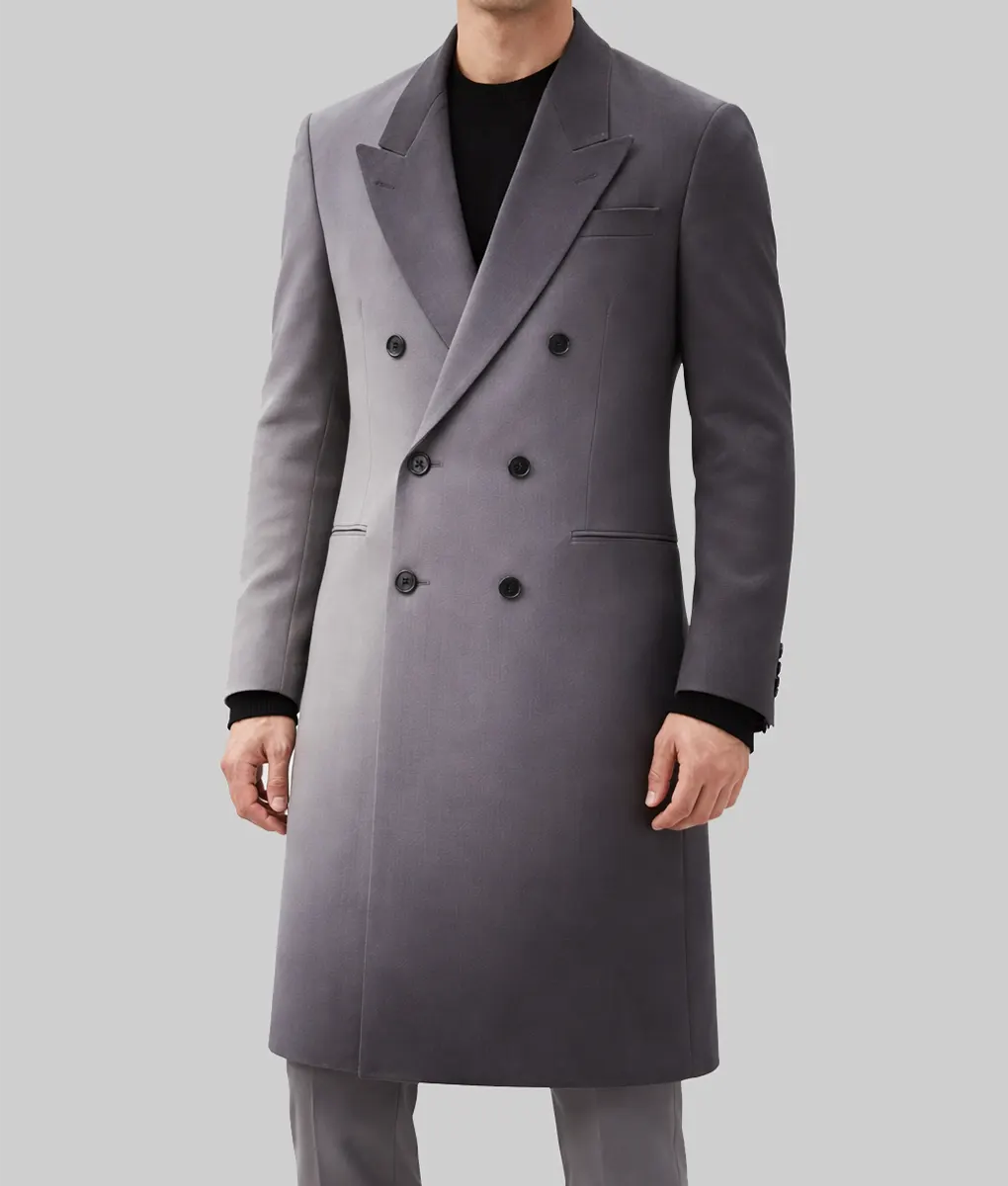 Michael Rainey Jr. Power Book II Ghost S03 Grey Trench Coat | The