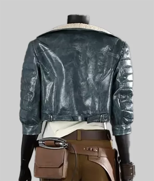 Star Wars Outlaws Kay Vess Blue Cropped Jacket - Star Wars Outlaws Kay Vess Cropped Jacket - Back View
