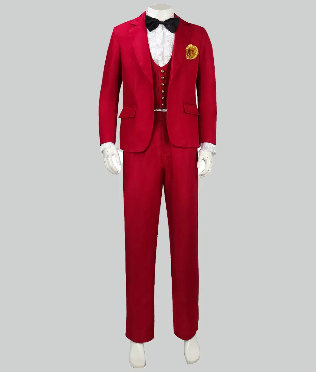 Beetlejuice Beetlejuice Michael Keaton Red Suit - Beetlejuice Beetlejuice 2024 Michael Keaton Red Suit - Front View