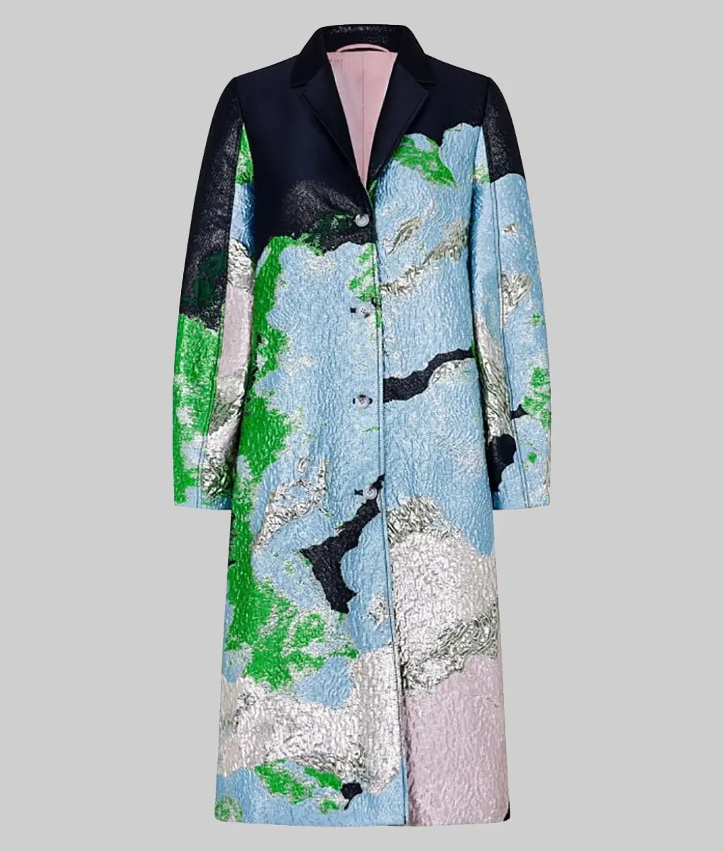 Emily in Paris Lily Collins Coat + Emily in Paris Lily Collins Coat - Front View