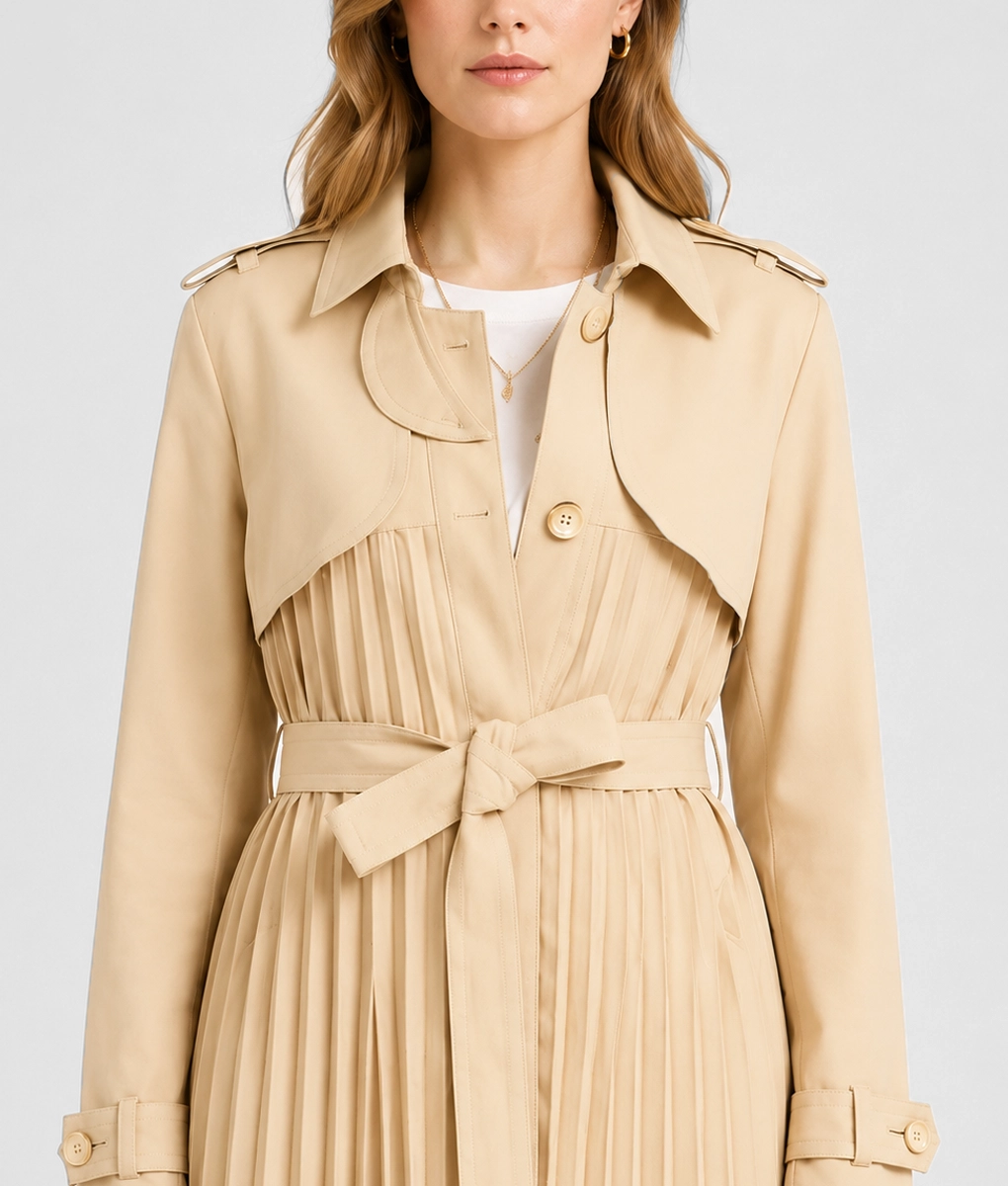 Only Murders In The Building Selena Gomez Trench Coat - Zoom