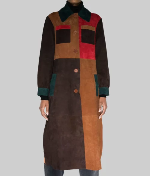 Only Murders in the Building Selena Gomez Long Trench Coat - Only Murders in the Building Selena Gomez (Mabel Mora) Long Trench Coat - Front View 1