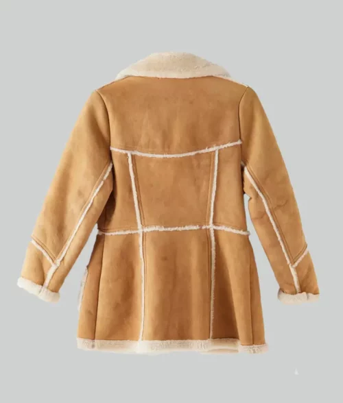 Sheriff Will Teasle Jacket - Rambo First Blood Sheriff Will Teasle Suede Leather Jacket - Back View