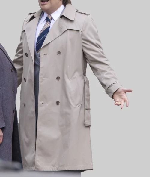 The Apprentice Sebastian Stan Grey Trench Coat