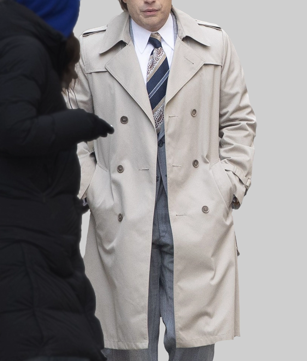 The Apprentice Sebastian Stan Grey Trench Coat