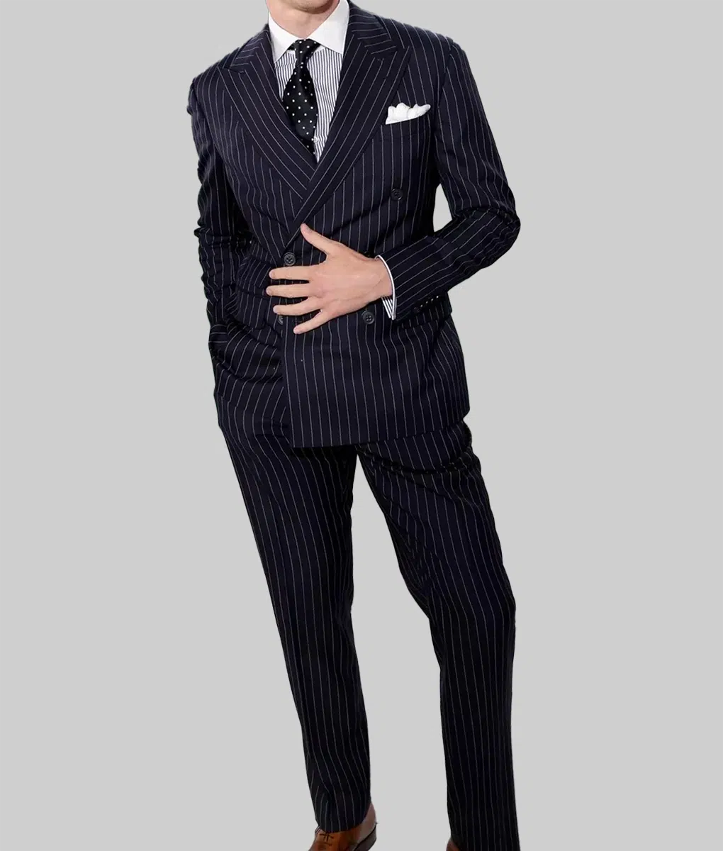 Tom Hiddleston Navy Blue Suit - Ralph Lauren fashion show Tom Hiddleston Navy Blue Suit - Celebrity View
