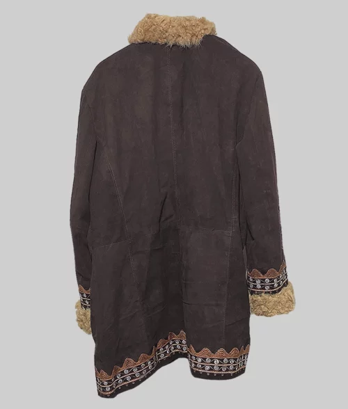 A Complete Unknown Elle Fanning Suede Jacket