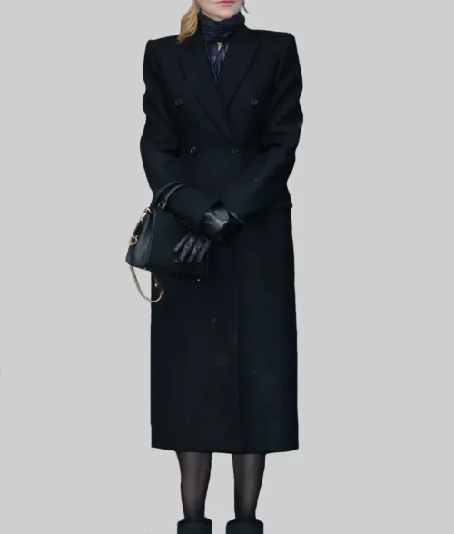 Babygirl Nicole Kidman Black Coat - Babygirl Nicole Kidman (Romy) Black Wool Trench Coat - Celebrity View