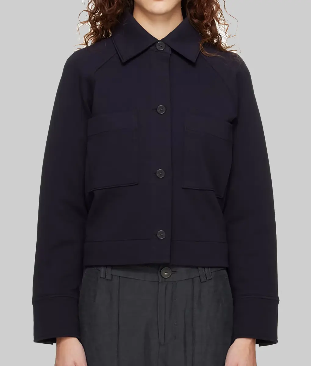 Goosebumps Jayden Bartels Navy Blue Cotton Jacket | TLC