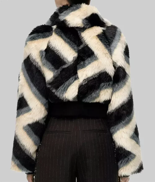 High Potential Kaitlin Olson Fur Jacket - High Potential Kaitlin Olson (Morgan Gillory) Fur Jacket - Back view