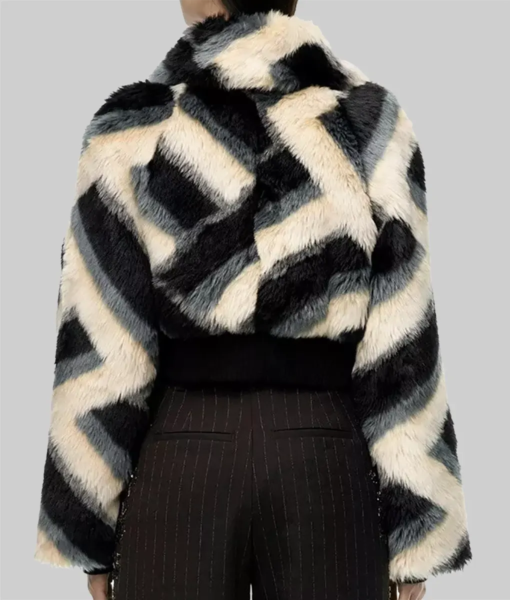 High Potential Kaitlin Olson Fur Jacket - High Potential Kaitlin Olson (Morgan Gillory) Fur Jacket - Back view