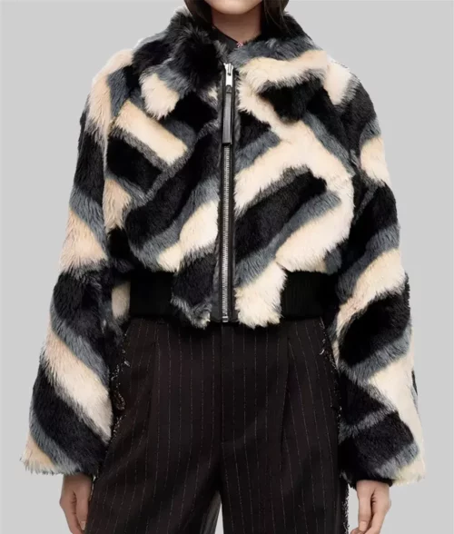 High Potential Kaitlin Olson Fur Jacket - High Potential Kaitlin Olson (Morgan Gillory) Fur Jacket - Front view