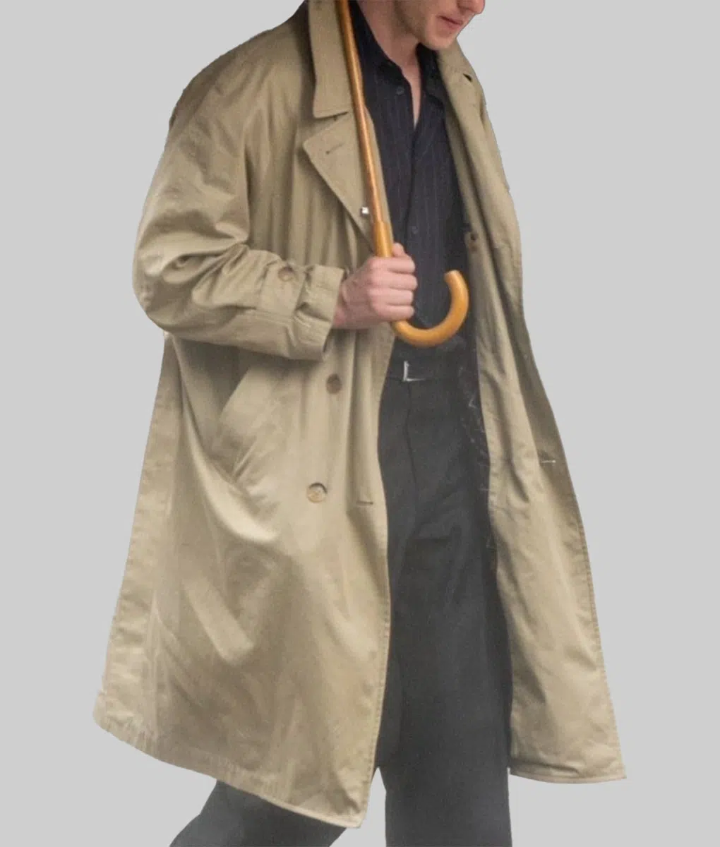 Joseph Quinn Beige Trench Coat - Joseph Quinn Beige Trench Coat - Right View