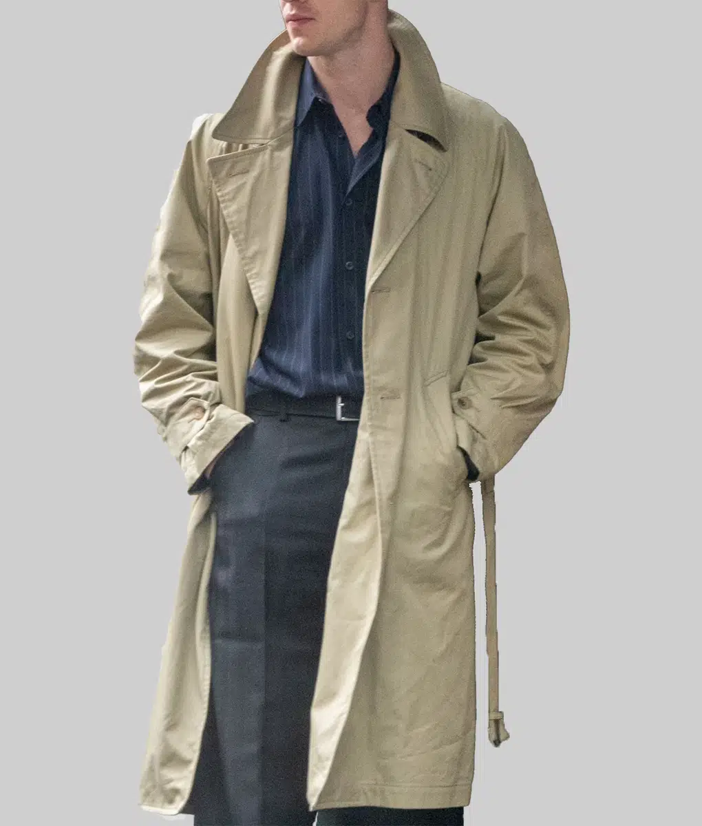 Joseph Quinn Beige Trench Coat - Joseph Quinn Beige Trench Coat - Front View