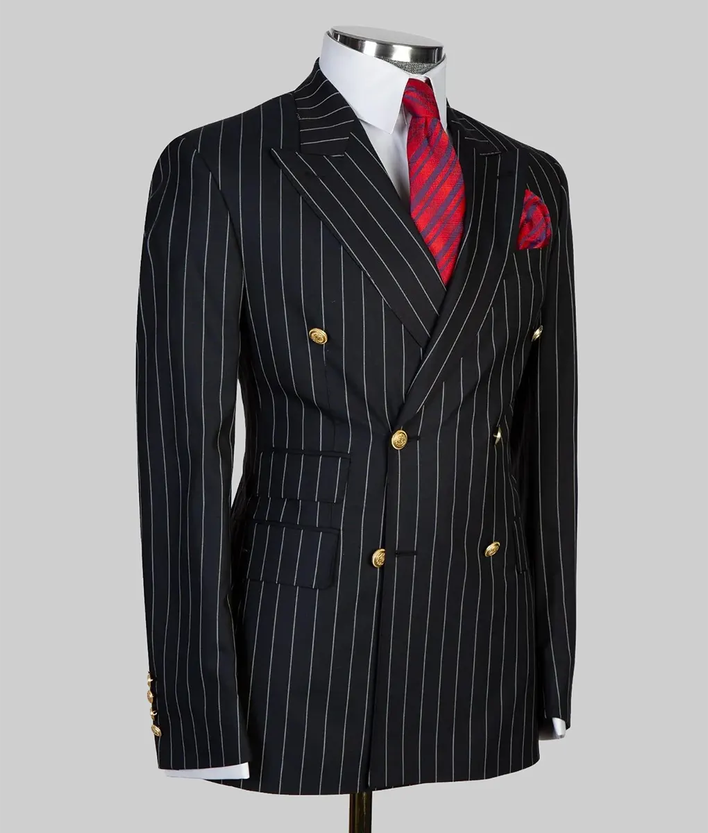 Tulsa King Sylvester Stallone Black Stripe Blazer - Tulsa King Sylvester Stallone (Dwight) Black Stripe Blazer - Side View