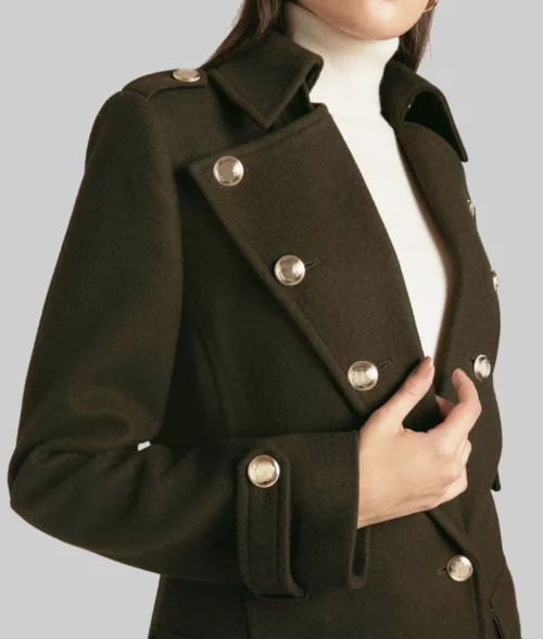 Amanda】 ato WOOL TRENCH COAT Buy Amanda Holden Black Wool Coat