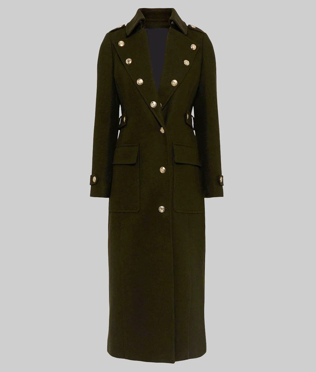 Amanda Holden Military Wool Coat | The Leather City