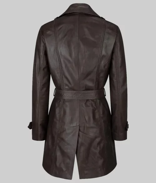 Black Doves Keira Knightley Brown Coat - Black Doves Keira Knightley (Helen Webb) Brown Coat - Back view