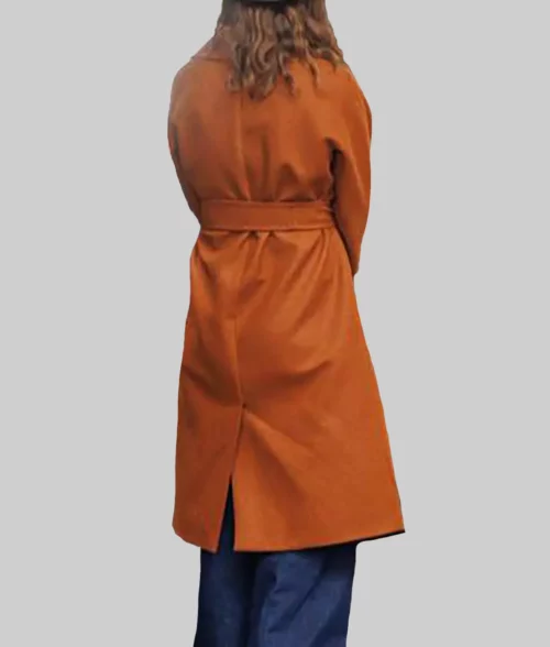 Black Doves Keira Knightley Brown Wool Coat - Black Doves Keira Knightley (Helen Webb) Brown Wool Coat - Back View