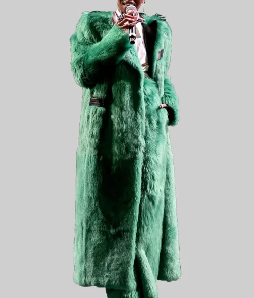 Wicked Screening Event Cynthia Erivo Green Fur Coat - Wicked Screening Event Cynthia Erivo Green Fur Coat - Celebrity View
