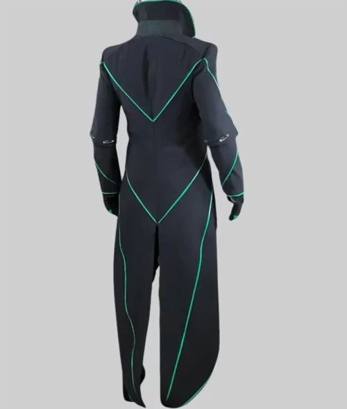 Dr. Ivo Robotnik Trench Black & Green Coat