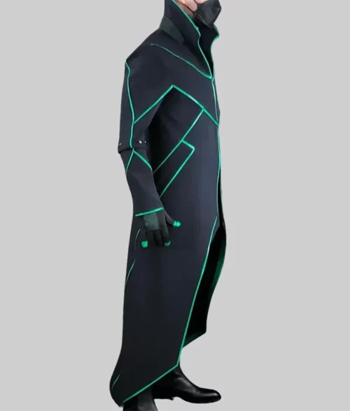 Dr. Ivo Robotnik Trench Black & Green Coat